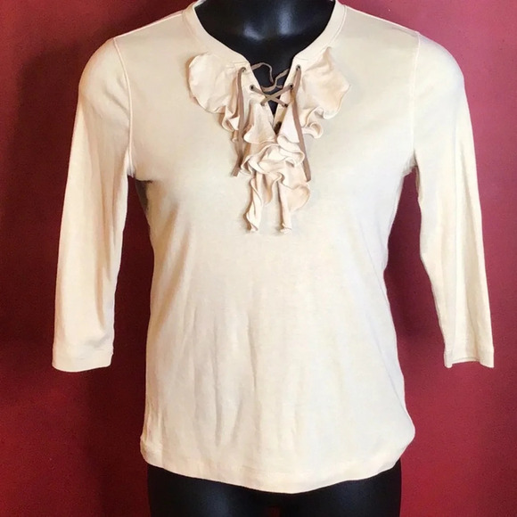 LRL LAUREN JEANS CO. RALPH LAUREN TOP SIZE M - Picture 1 of 4
